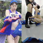 (No link) 陸上女子チカン2　2022年関東地区予選出場＜競技場男子トイレで中出しチカン＞