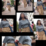 【通スピ＆スロー】美乳が上下に激しく揺れる！夏の着衣OL様！